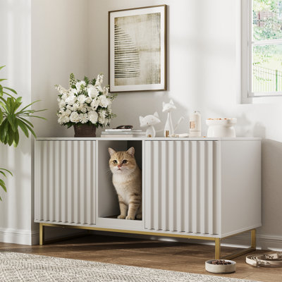 Faaris Engineered Wood Litter Box Enclosure