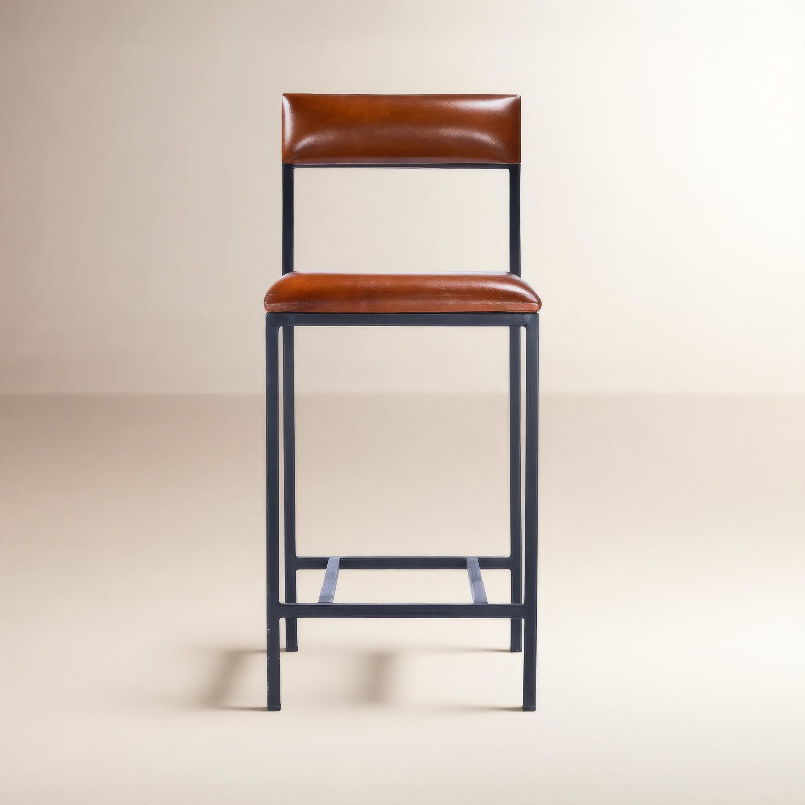 Augustus Genuine Leather Bar and Counter Stool, Counter Stool (27” Seat Height)