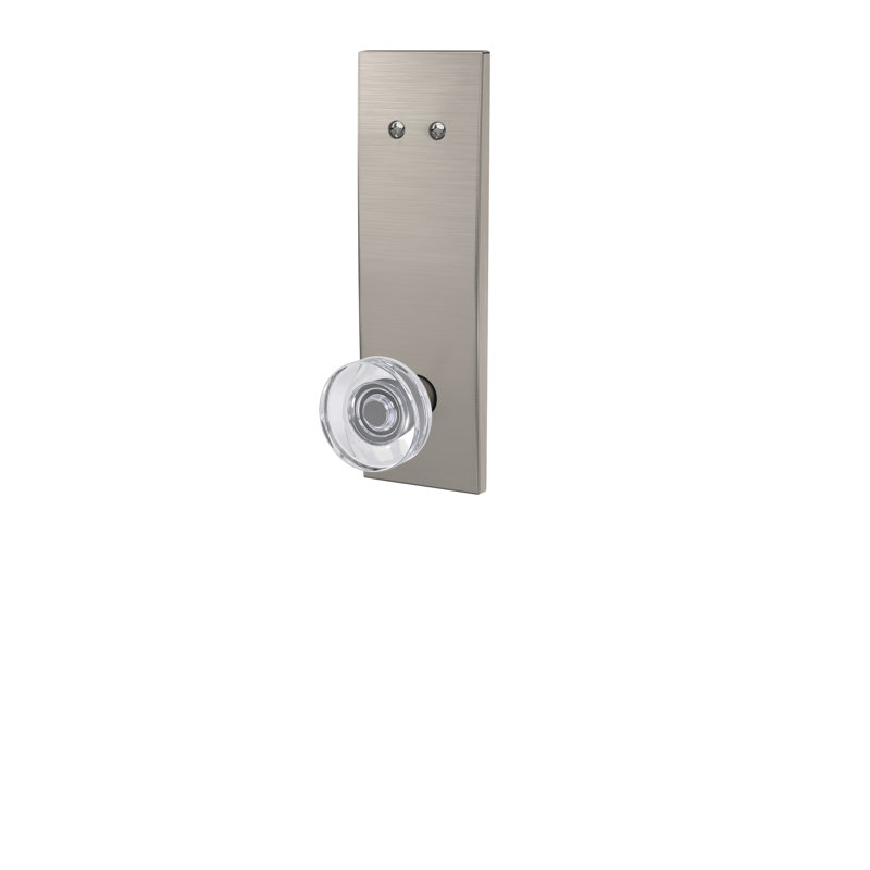 Inactive Interior Knob Rosette Dummy Entry Set, Satin Nickel