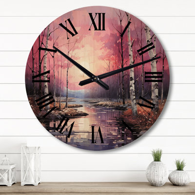 Horloge murale en bois massif Yida