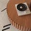Table basse ronde, table de thé en forme d'olive, table de salon-409179580