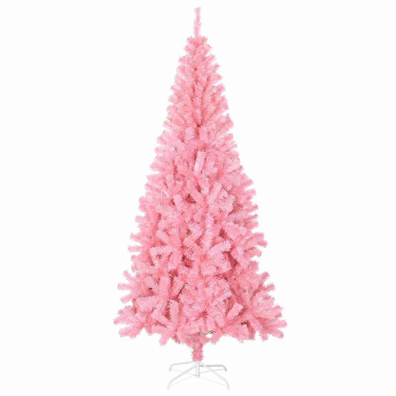 Christmas Tree with 300 LEDs with Stand PVC, Pink/Blue, 210cm H