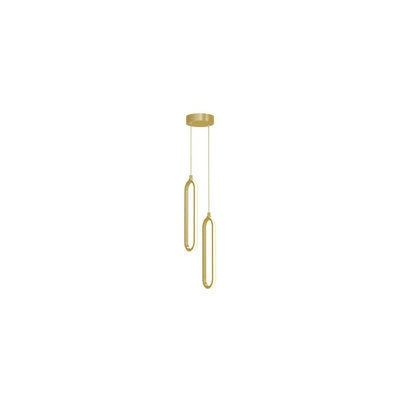 Luminaire suspendu 12 lumières à DEL 2 lumières CDF4142BD2264A75BC2A596BE08D029B Zanaia, réglable, doré