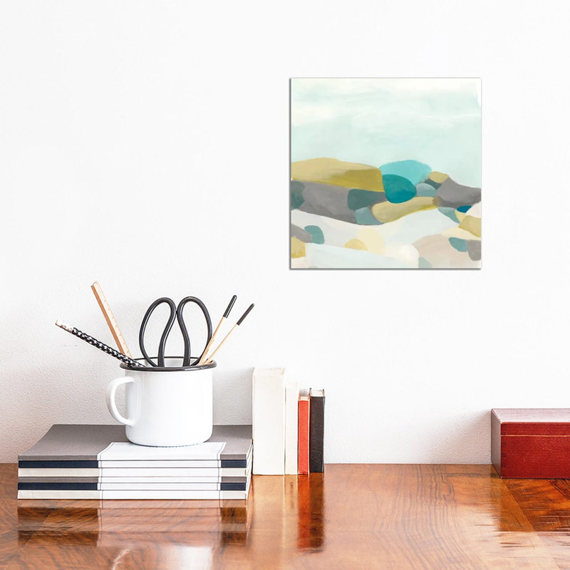 Fieldscape Vista II by June Erica Vess - Wrapped Canvas Painting, 30.48 cm H x 30.48 cm W