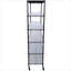 Étagère à 6 niveaux en métal noir de jais, support de rangement robuste et réglable pour l'organisation de garde-manger pour garage à la maison H 82 po x L 48 po x P 18 po