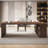 Walnut L-Shaped Solid Wood desks-107934396-107934398