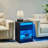 Side End Table With Adjustable Led Lights-726185863