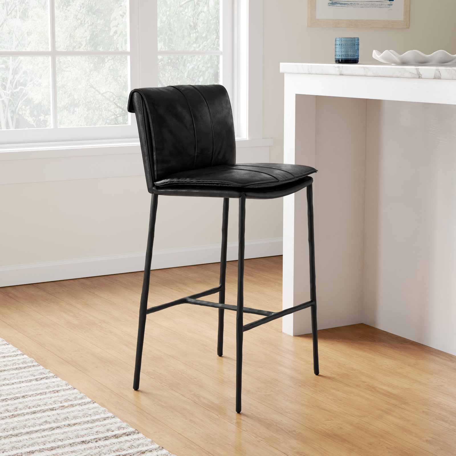 Mayer Bar and Counter Stool, Black, Counter Stool (27" Seat Height)