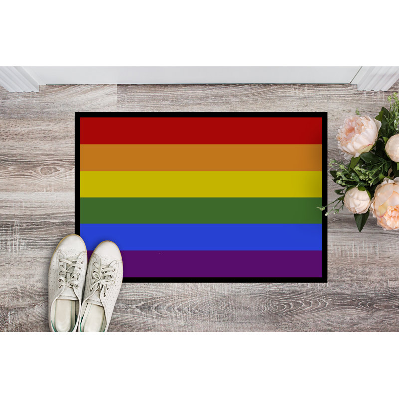 Tapis de porte USA Gay Pride, l 24 po x L 36 po, Fierté gaie