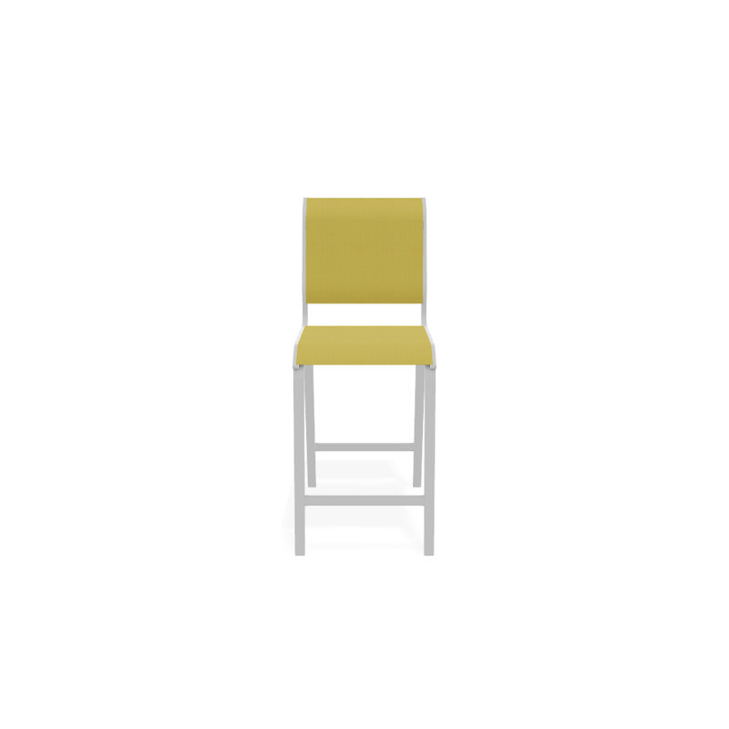 Tabouret de bar 26 po Holna, Blanc texturé, Jaune 43D