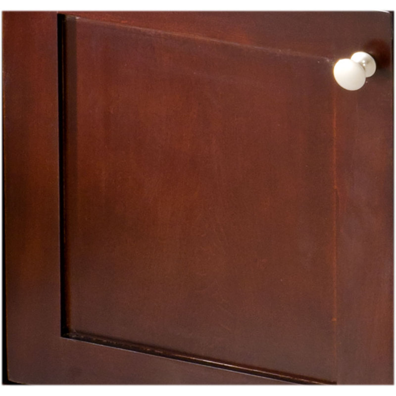 Petite Empress Single Bathroom Vanity Base Only, 22", Spice Cherry