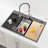 Brushed Overmount Sink - Professional Kitchen Package-111741020