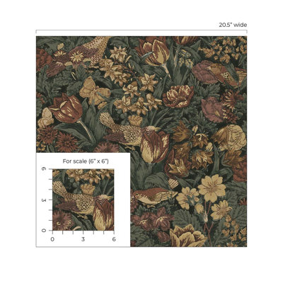 Peel & Stick Floral Roll