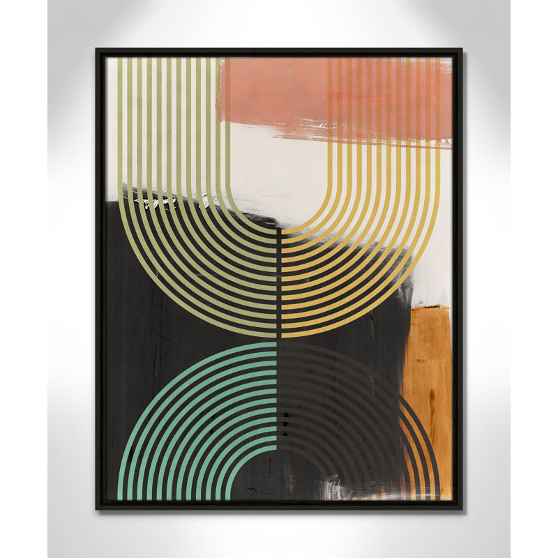 «Bolded II» par Isabelle Z, Toile avec cadre, L 23,5 po x H 29,5 po, Espresso Floater