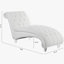 Chaise longue sans accoudoirs touffetée