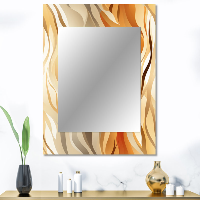 Motif tropical Veja Driftwood Dreams - miroir mural tropical, miroir tropical, 40 po x 30 po