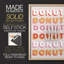 «Donuts», reproduction encadrée - bois massif