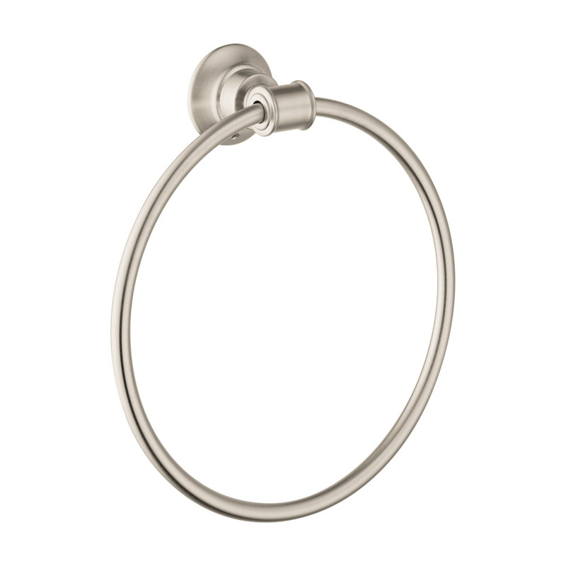AXOR Montreux Wall Mounted Towel Ring, Brushed Nickel