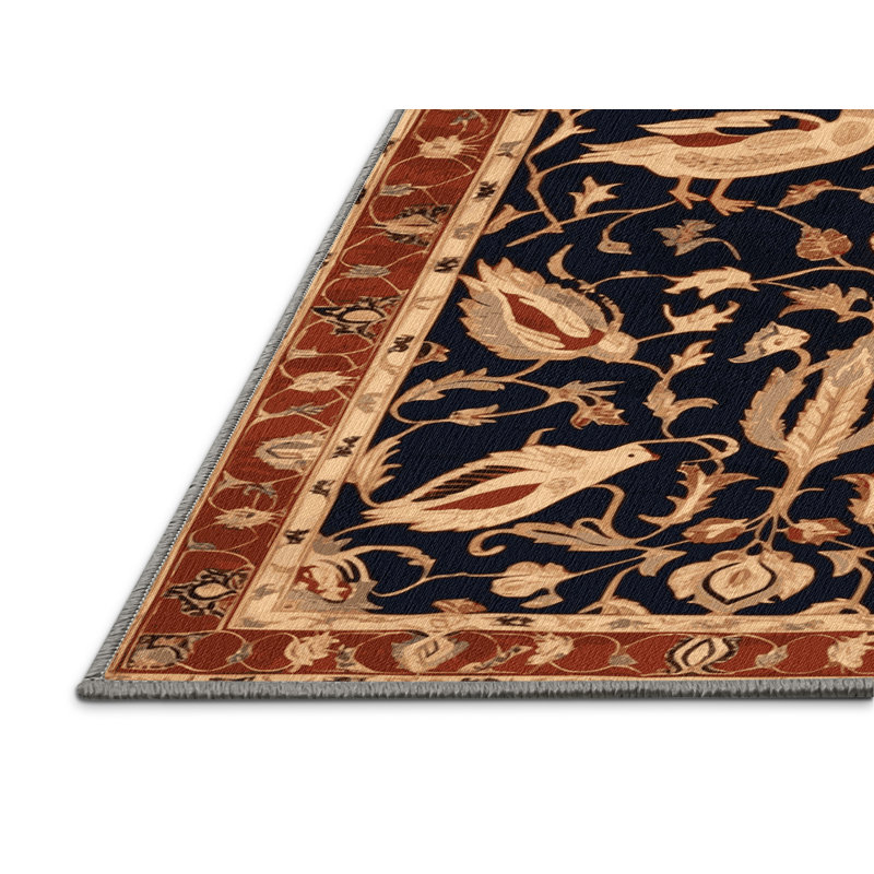 Tapis mauve lavable à la machine, Carré 3 pi
