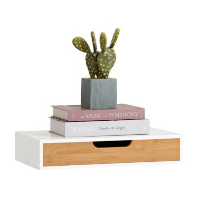 Ardella Floating Shelf with Drawer