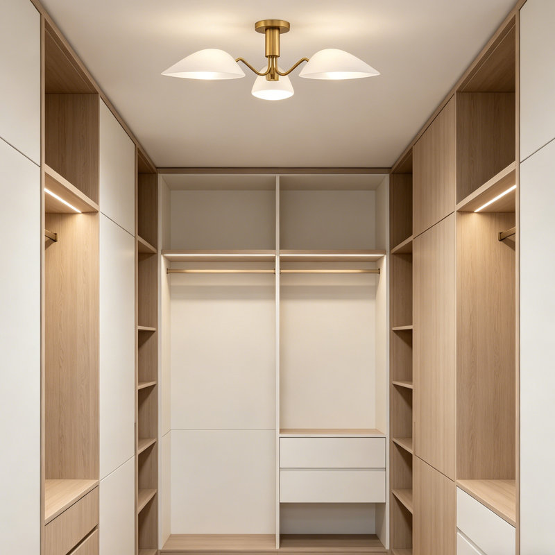 Plafonnier encastré moderne 3 lumières Spoutnik