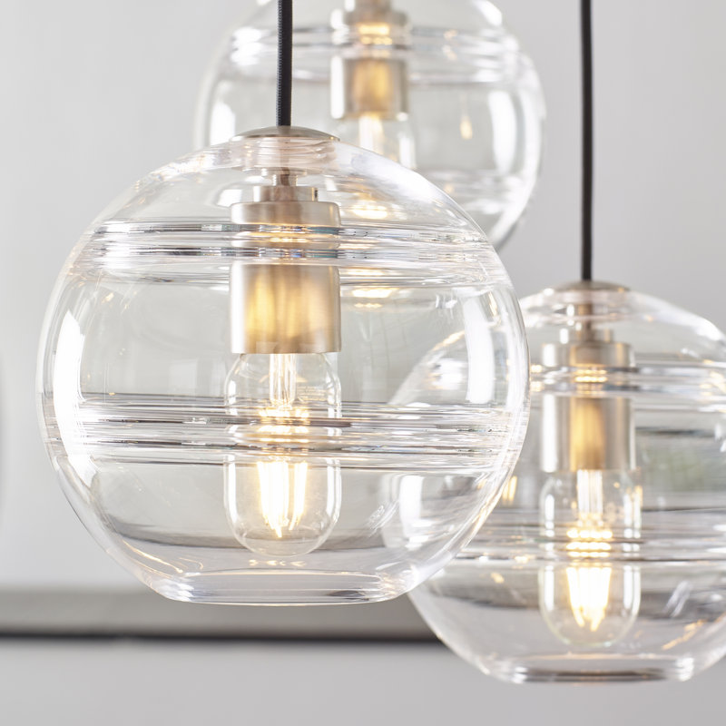 Sedona 4 - Light Pendant, Satin Nickel, No, Clear