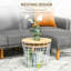 Ensemble de 2 tables de bout rondes