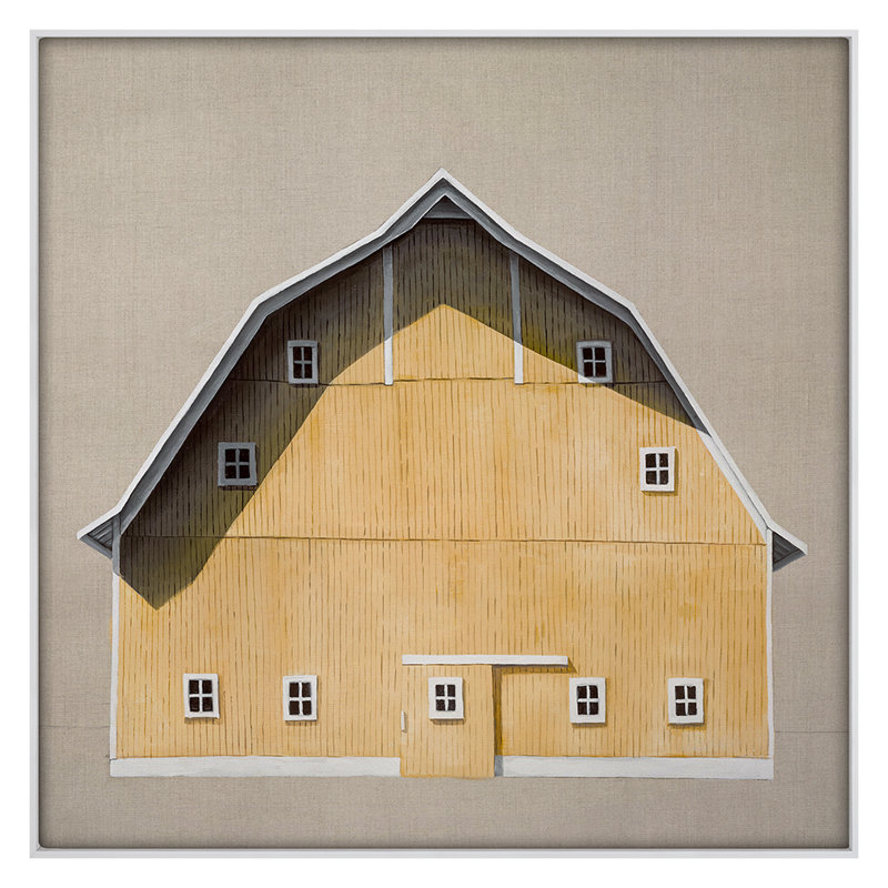Barn Study 1 Print by Altamura, Stefano, White Framed, 48" H x 48" W