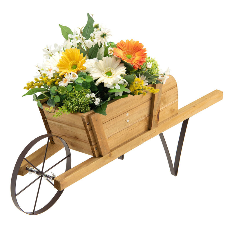Pot en bois brouette, Noyer