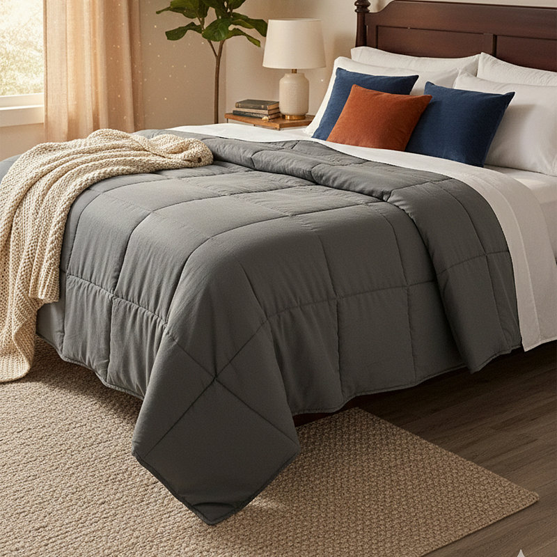 Box Stitch Comforter, Queen