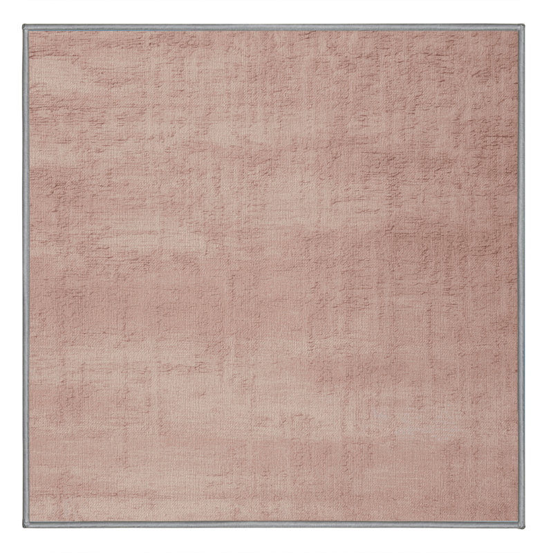 Tapis abstrait lavable à la machine, Carré 8 pi