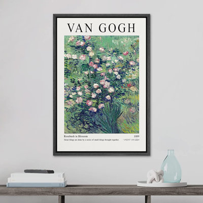 " Rosebush In Blossom Botanical " by Vincent Van Gogh