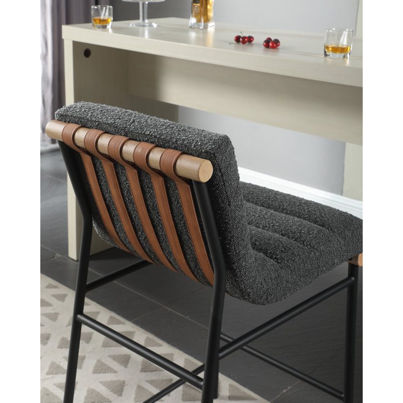 Oconnell Counter Stool, Dark Gray