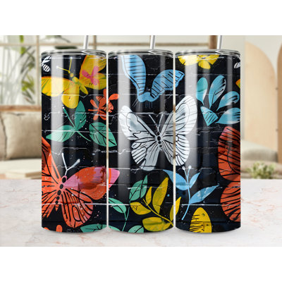 Choose Handmade Tumblers 591 mL Vacuum Insulated Stainless Steel (18/8) Travel Tumbler with Straw