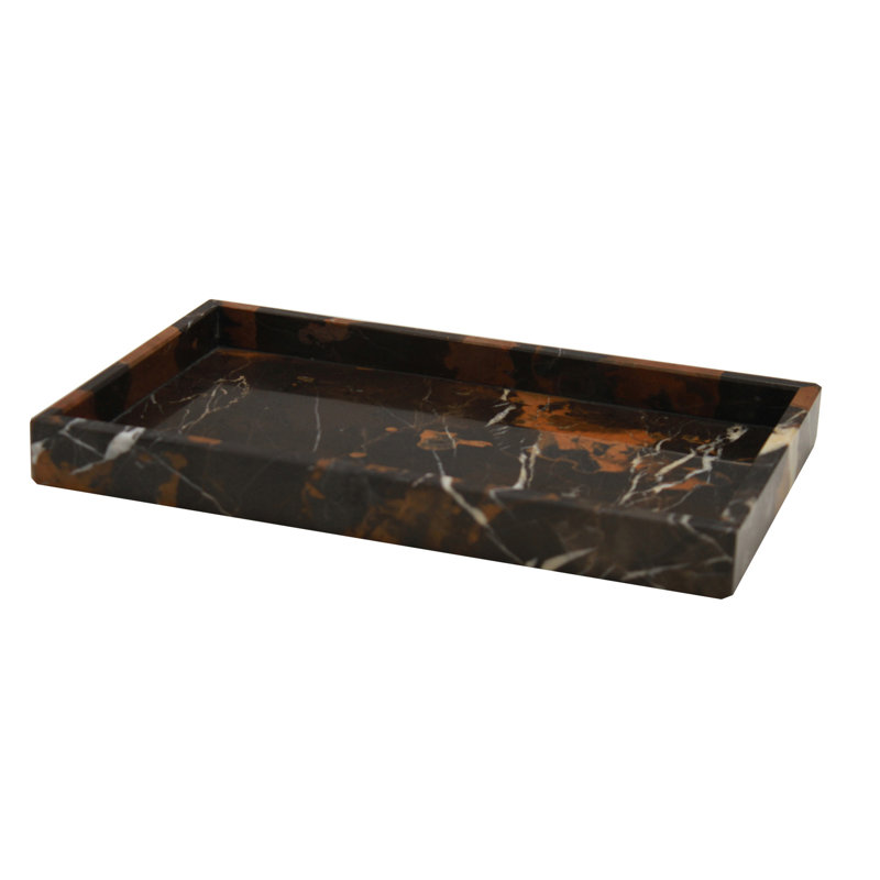 Plateau d’accessoires pour salle de bain marbre Rosado
