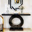 Table d'entrée, console miroir en forme de O, idéale pour le salon, le hall d'entrée ou le couloir.