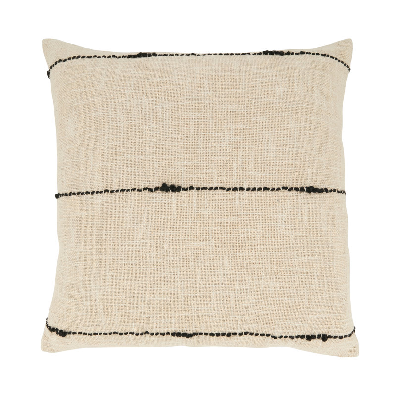 Olwen Collection Striped Cotton Blend Pillow Cover