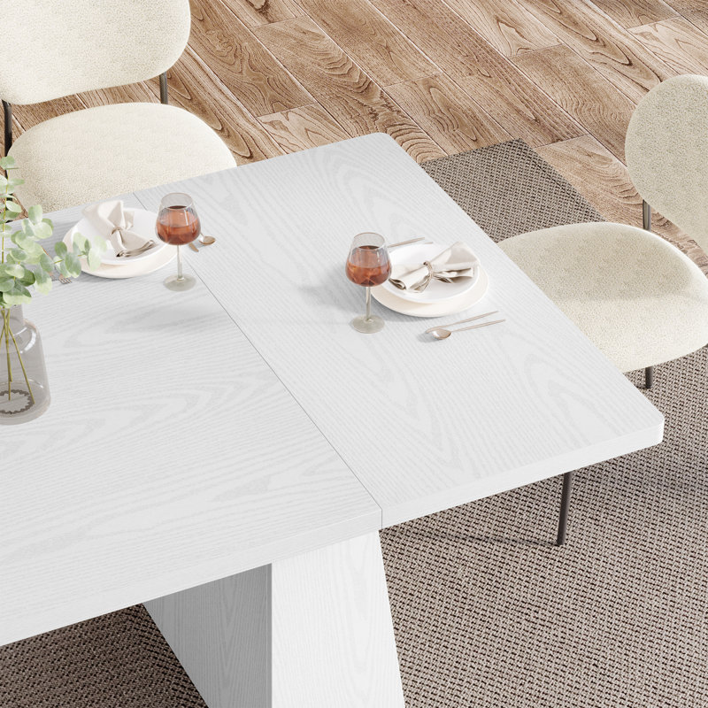 Table de salle à manger, Blanc