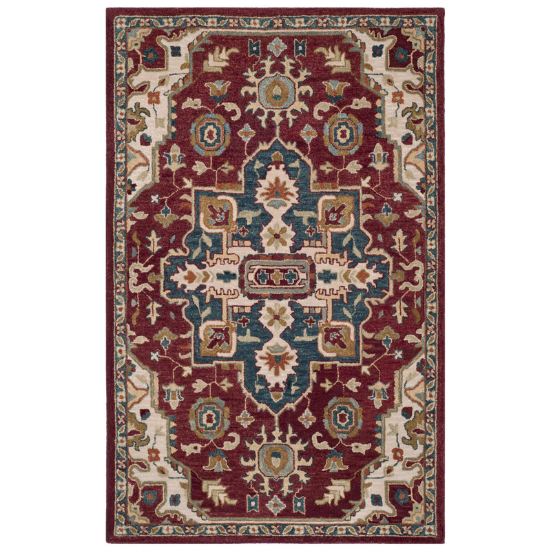 Tapis en laine touffeté à la main Vahakn, Rectangle 4 pi x 6 pi