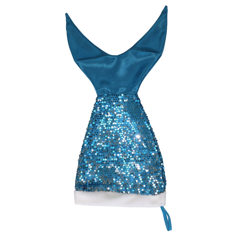 Chaussette de Noël sirène, Bleu