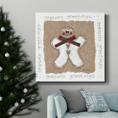 «Gingerbread Man» - Toile tendue avec châssis de qualité supérieure - prête à être accrochée