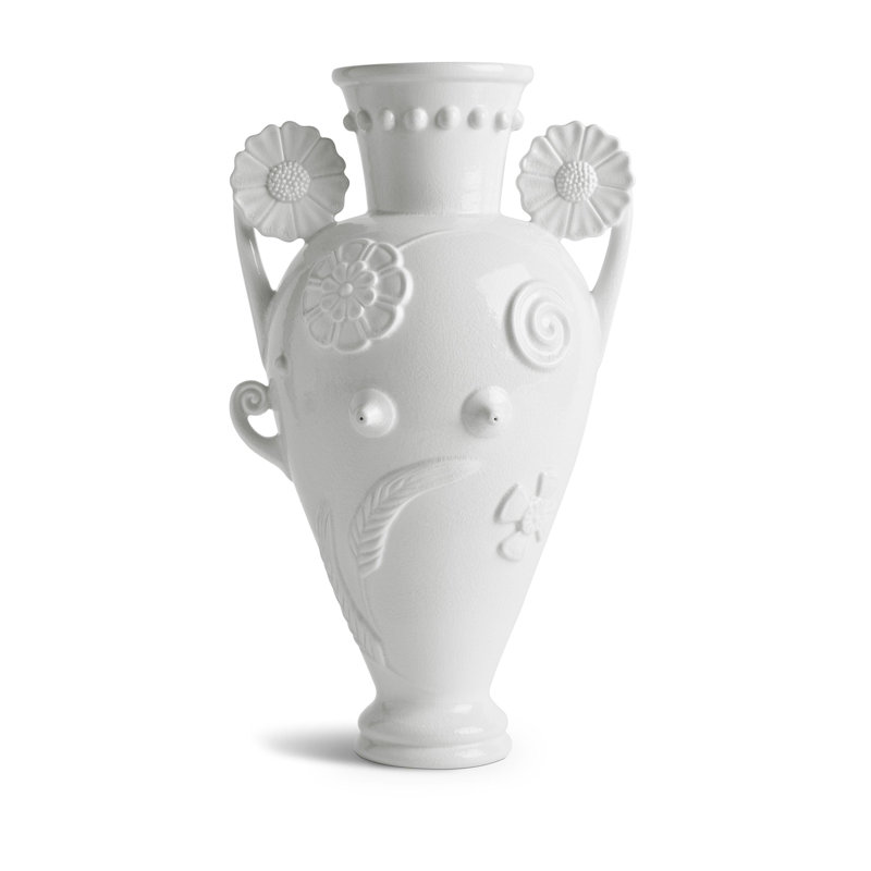 Pantheon Persephone Vase - White, White