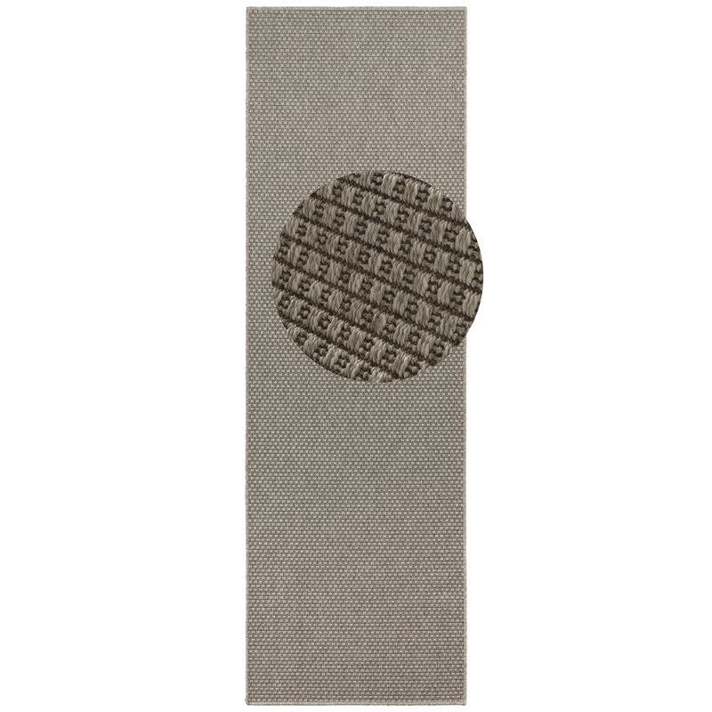 Flatweave Light Grey Rug, Runner 80 x 150cm