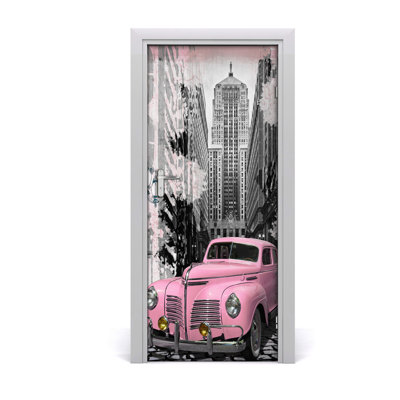 Car Pink Door Decal