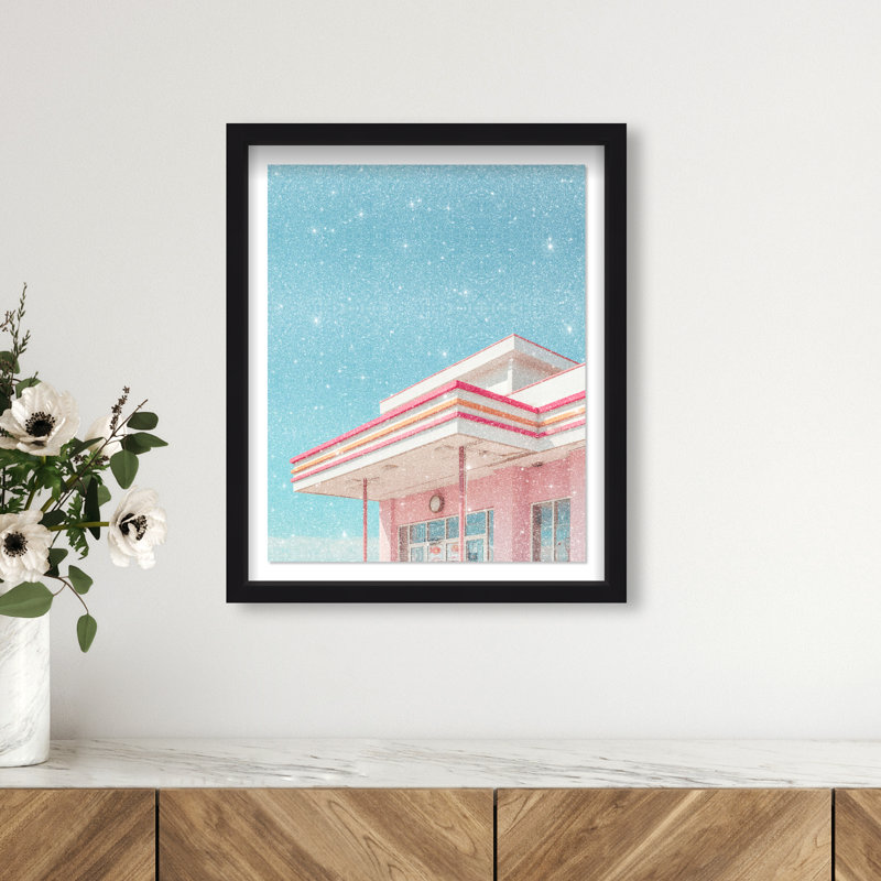 Linear Symmetry II Framed Graphic Art, 21.5"H x 17.5"W, Black Shadowbox
