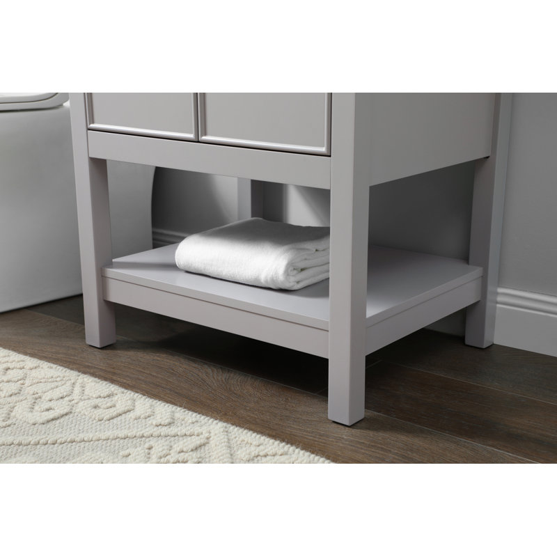 Ensemble de meuble-lavabo simple 24 po Everett, Gris