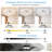 20" Luxury Double Ring Led Ceiling Fan With Light – Modern Flush Mount Design, Hidden Blades, Dimmable Lighting & Remote Control, Low Profile Silent Fan For Bedroom, Living Room (White)