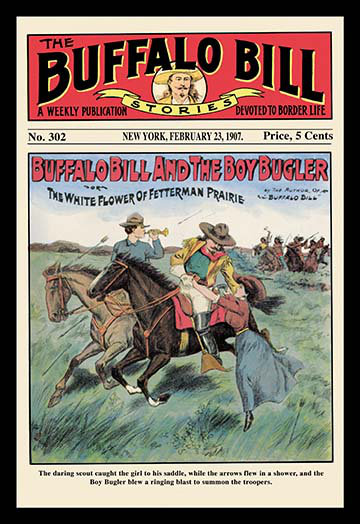 «The Buffalo Bill Stories: Buffalo Bill and the Boy Bugler», affiche vintage