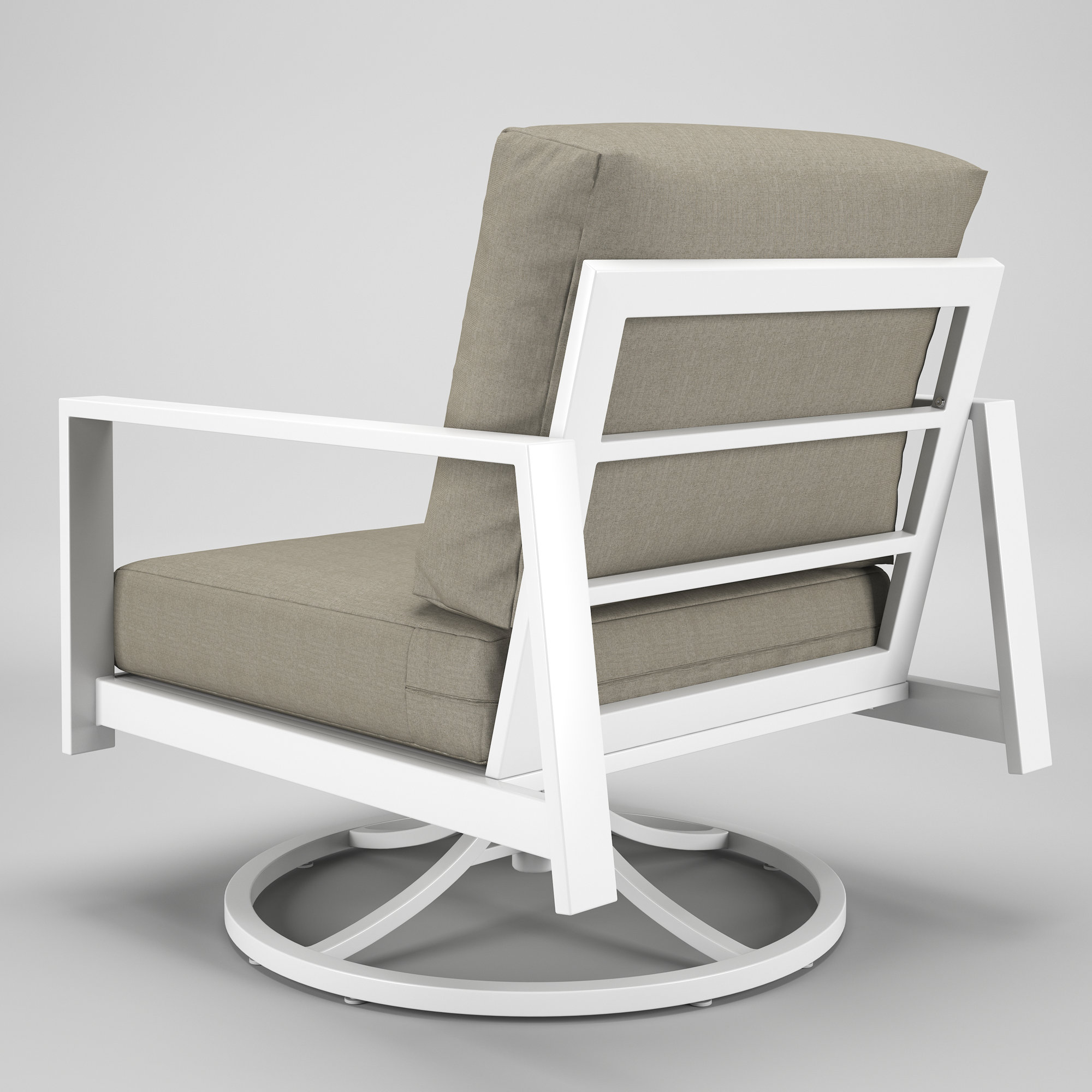 Townsend Metal Outdoor Chair With Sunbrella Cushion, Spectrum Dove
