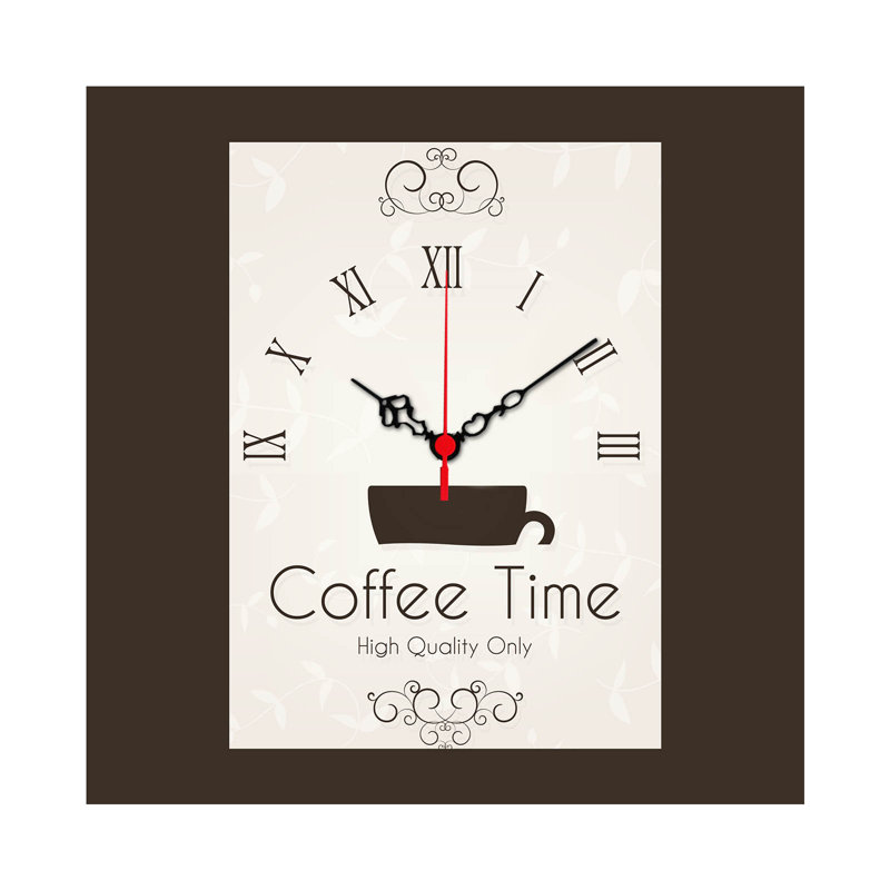 Horloge murale élégante 15,7 po x 15,7 po | 100% panneau de fibres à densité moyenne, épaisseur: 0,2 pouce | Décoration élégante pour le salon, la chambre à coucher et le bureau | Design moderne avec une esthétique minimaliste